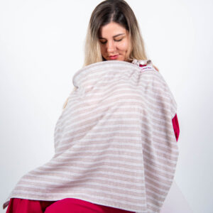 Marama za dojenje "Beige Stripes"