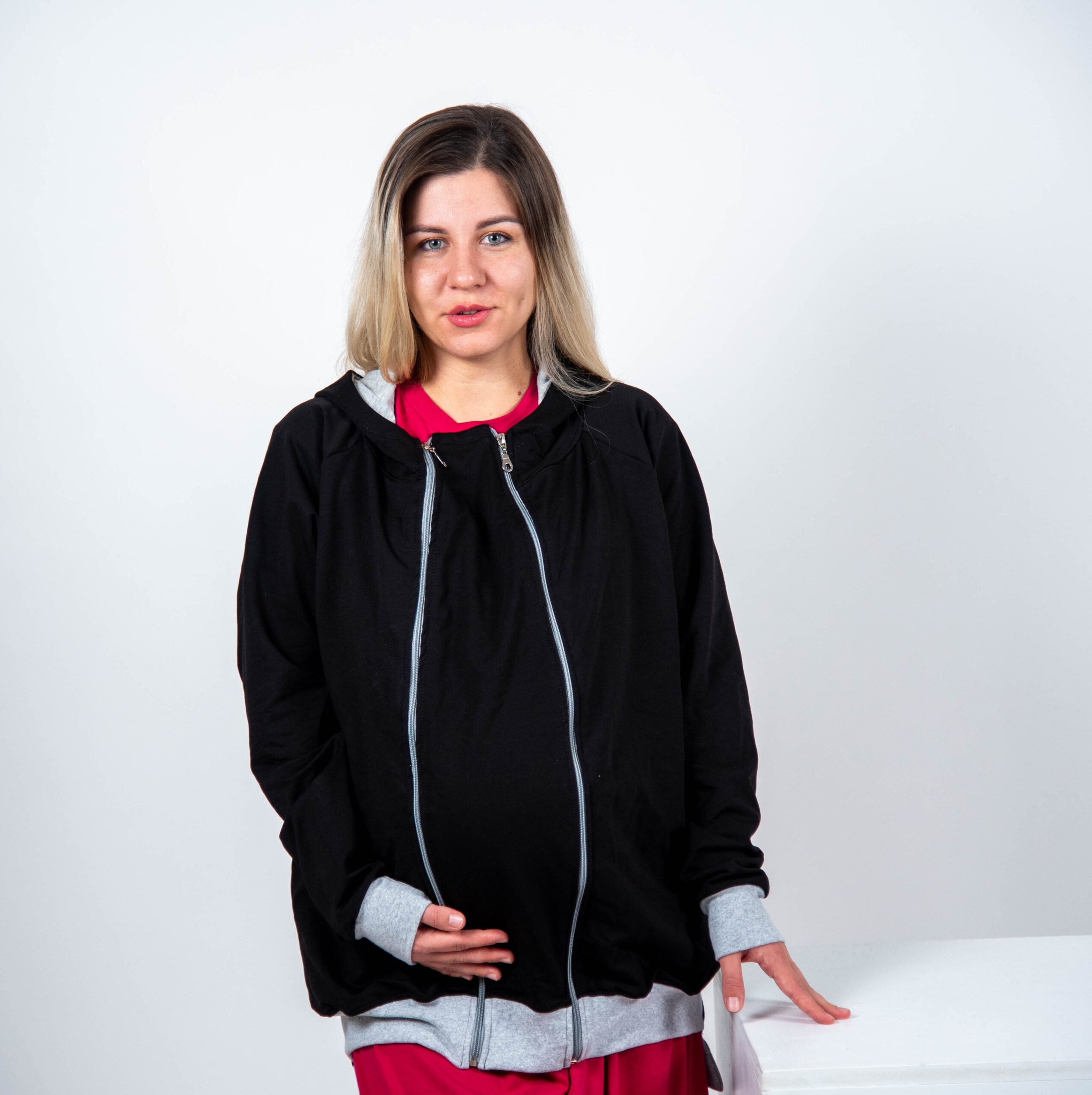 Duks za trudnice i nošenje beba “Midnight Black”-tanji(proljetni) - Image 4