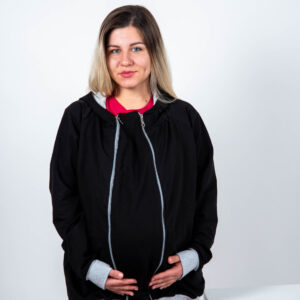 Duks za trudnice i nošenje beba “Midnight Black”-tanji(proljetni)