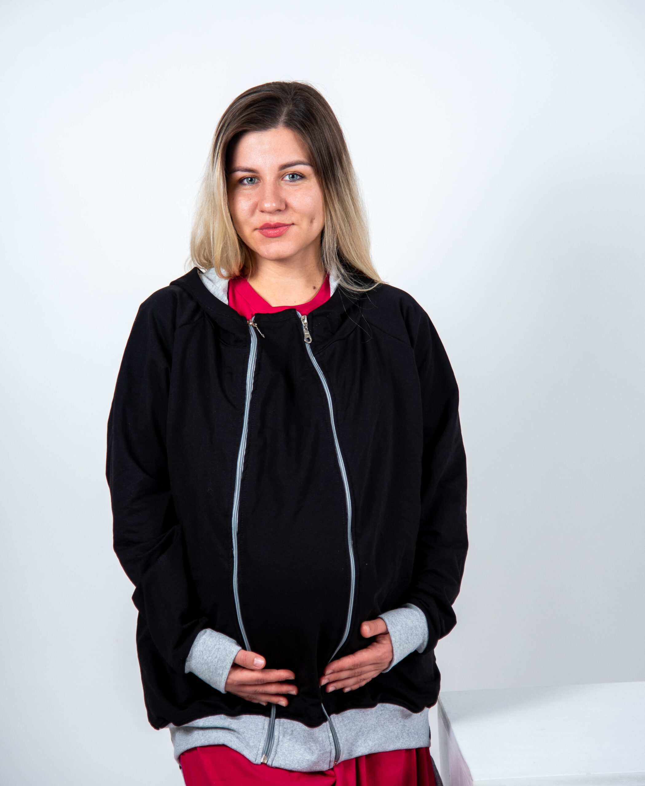 Duks za trudnice i nošenje beba “Midnight Black”-tanji(proljetni)