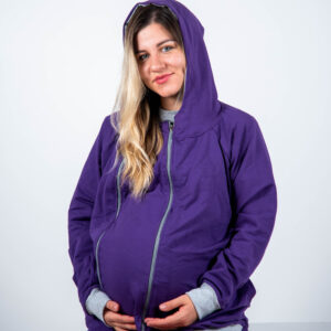 Duks za trudnice i nošenje beba "Deep Plum"-tanji(proljetni)