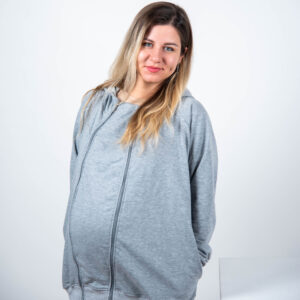 Duks za trudnice i nošenje beba “Mouse Grey”-tanji(proljetni)