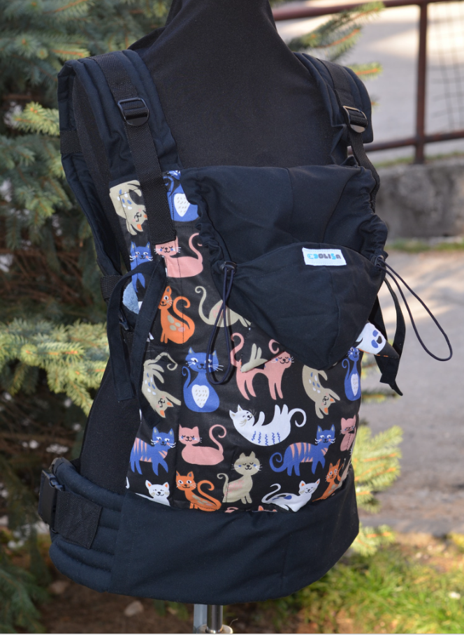 Ergonomska klokanica Levita "Meow Magic"