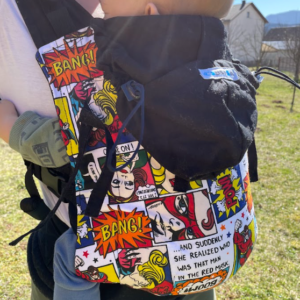 Ergonomska klokanica Levita "Superhero"