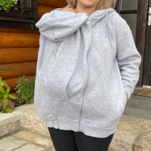 Duks za trudnice i nošenje beba "Soft Dove Grey"-deblji(zimski)
